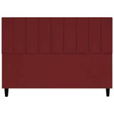 Cabeceira Para Cama King 195 Cm Elen Suede Vermelho Suede