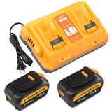 Substituição Da Bateria: 20v 7.0ah Para Dewalt, 20v, Pacote Com 2 Unidades Com Carregador