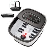 Massageador De Spa Para Pés Snailax Com Aquecimento, Dobrável, 8 Rolos