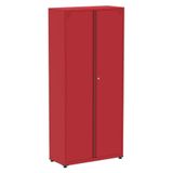 Armário Alto 2 Portas Pandin 90 Cm (largura) Inmetro Estrutura E Portas Aço Vermelho C- Chave