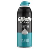 Espuma De Barbear Gillette Foamy Sensitive 440ml Para Homens