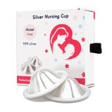 Copos De Amamentação Olba Co Silver 999 Sterling Silver Tamanho Grande