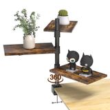 Prateleira De Mesa Pawswhirl, Braçadeira De 3 Camadas Na Braçadeira De Mesa Superior/inferior