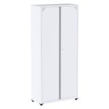 Armário Alto 2 Portas Pandin 80 Cm (largura) Inmetro Estrutura E Portas Aço Branco C- Chave
