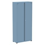 Armário Alto 2 Portas Pandin 90 Cm (largura) Inmetro Estrutura E Portas Aço Azul Dali C- Chave