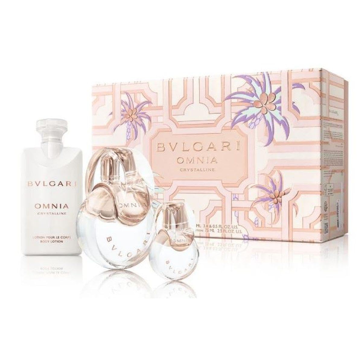 Conjunto De 3 Peças Perfume Bvlgari Omnia Crystalline Para