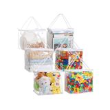 Organizador De Armazenamento De Brinquedos Remittur, 6 Pacotes Cube Kid Com Bolsas