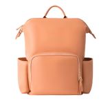 Mochila Para Fraldas Holajia Faux Leather 35l Impermeável Laranja