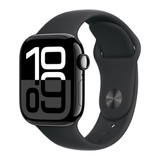 Apple Watch Series 10 42 mm GPS - Jet Black Aluminum Case with Black Sport Band