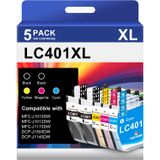 Cartuchos De Tinta Tokyoink Lc401xl Compatíveis Com Brother Lc401