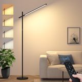 Luminária De Chão Nintiue Led 360° Giratória 1800lm 67cm Com Controle Remoto