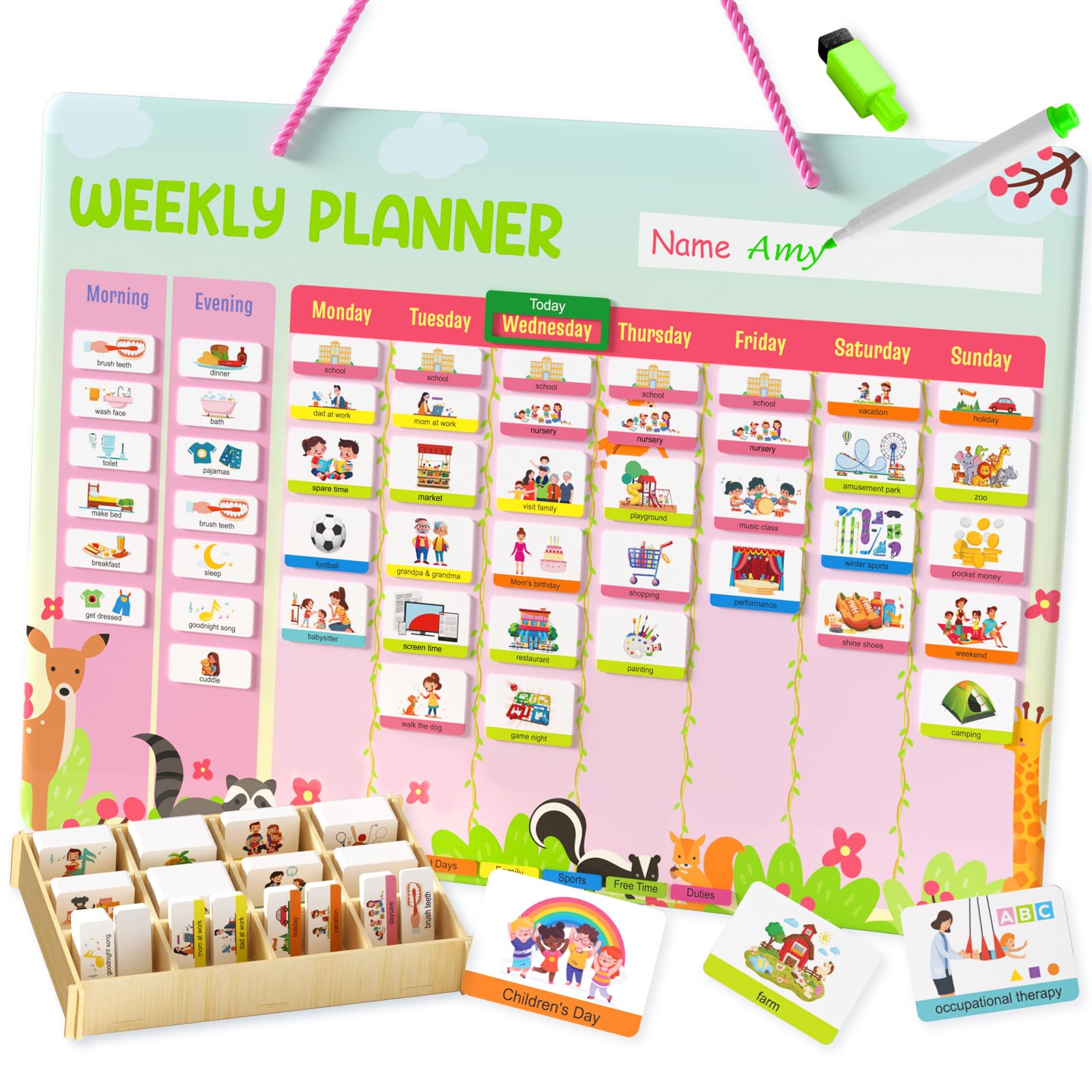 Agenda Semanal Euclidean Cube Magnetic Behavior Kids 3+