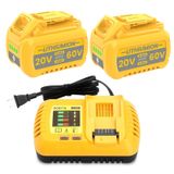 Bateria Junwood Dcb609 20v/60v 9.0ah Com Carregador Dcb118 Dewalt