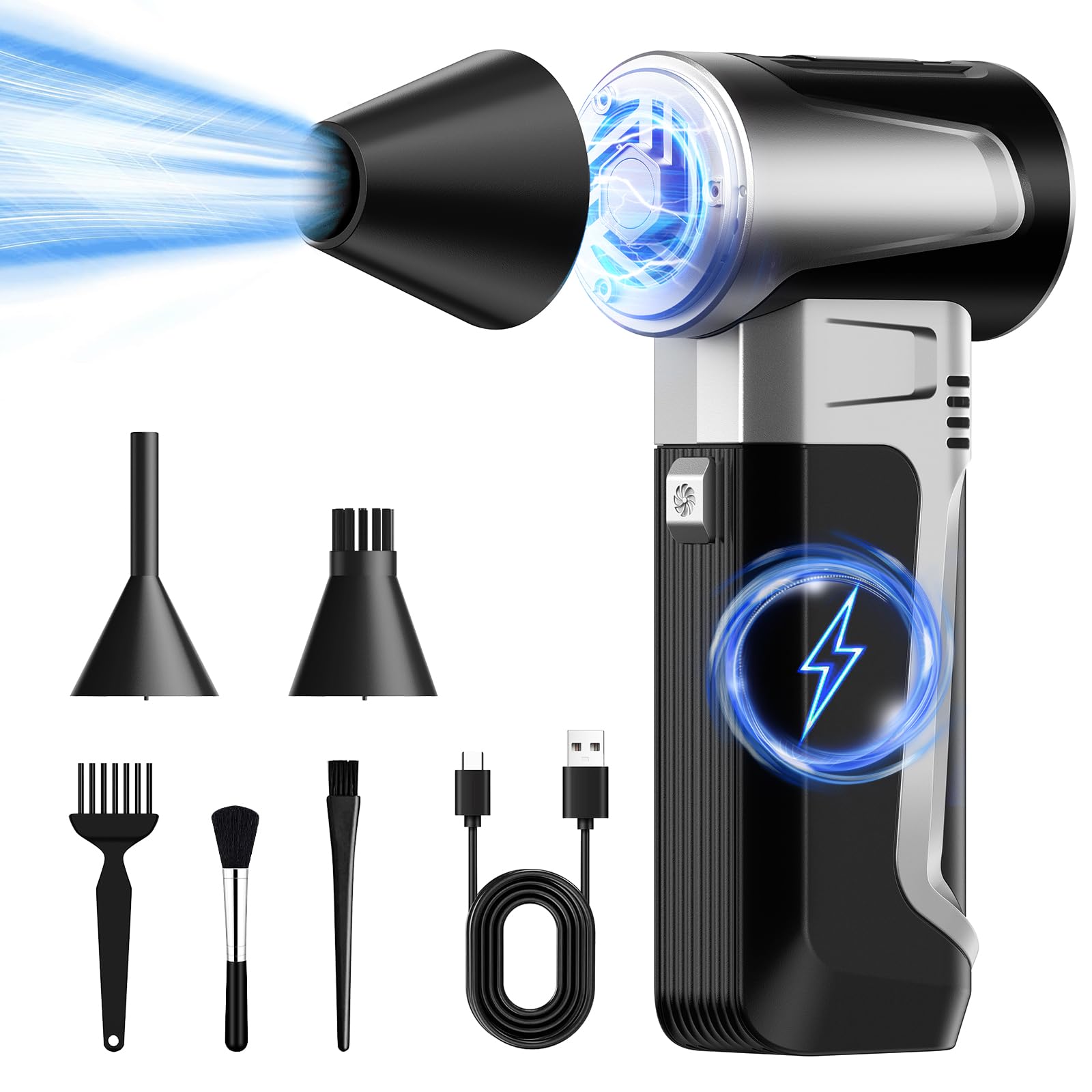 Espalhador De Ar Elétrico Hotpeak Recarregável 180000rpm 5000mah