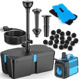 Filtro De Lagoa Feoxshal 820 Gph Com Bomba De 60 W Para Lago E Jardim De Carpas