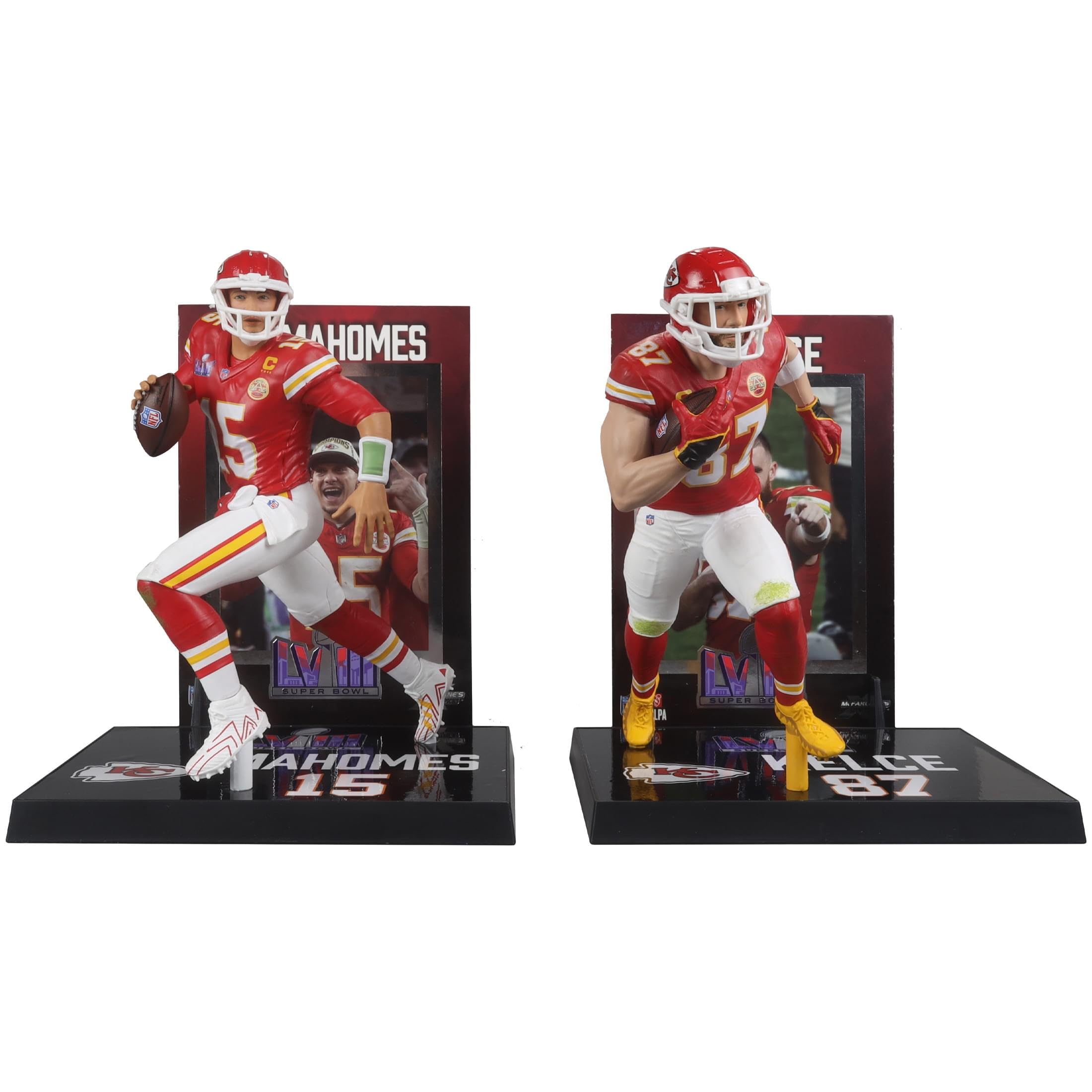 Boneco De Ação Mcfarlane Toys Nfl Travis Kelce/patrick Mahomes
