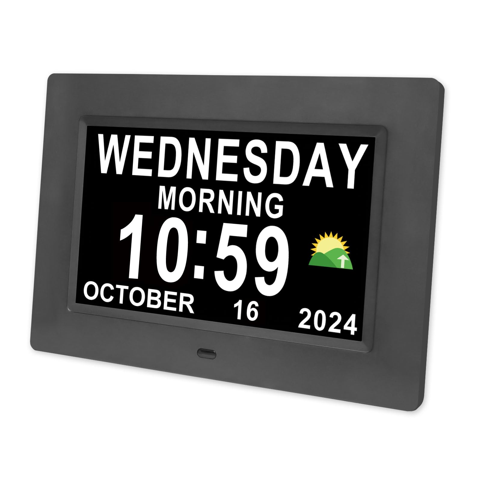 Calendário Digital Dementia Clock Ssini De 7 Polegadas Com 15 Alarmes