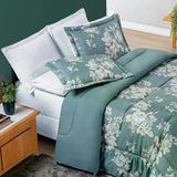 Edredom Casal Estampado Micropercal 200 Fios 03 Peças Avere Primavera Primavera