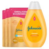 Kit Johnson&#39;s Baby Shampoo Infantil Refil 180ml + Shampoo Infantil 400ml