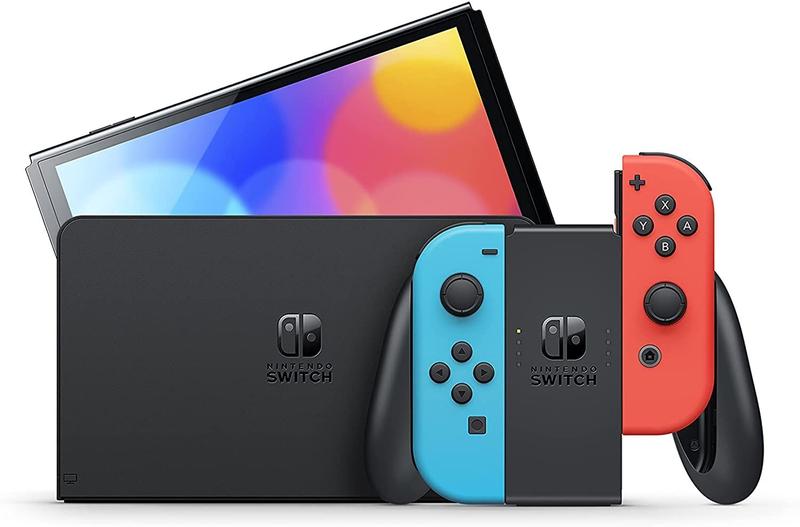 Console Nintendo Switch OLED - Azul e Vermelho Neon - Carrefour