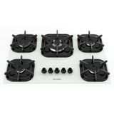 Cooktop 5 Bocas A Gás Mueller G4 Tripla Chama Branco Bivolt