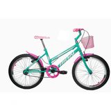 Bicicleta Aro 20 Feminina Infantil Tridal - Azul Turquesa - 14