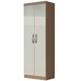Armário Multiuso Organizador Lavanderia 2 Portas 3 Prateleiras 1,70m New Aramóveis