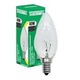 Kit 3 Lâmpadas Incandescente Taschibra Vela 40w E14 Clara 110v