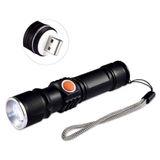 Lanterna Led Tática Recarregável Usb C- Zoom - Potência Máxima