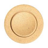 Sousplat Em Plástico Granilite Dourado 33cm Wolff
