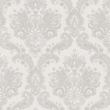 Papel De Parede Thema Damask Cinza 28821