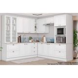 Cozinha Completa 10 Peças Americana 3 Aéreos 3 Balcões 2 Paneleiros 2 Complementos C5p57 Branco