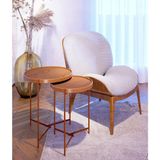 Kit Mesa Lateral Ambiente Aqua Freijó Cobre - Imcal