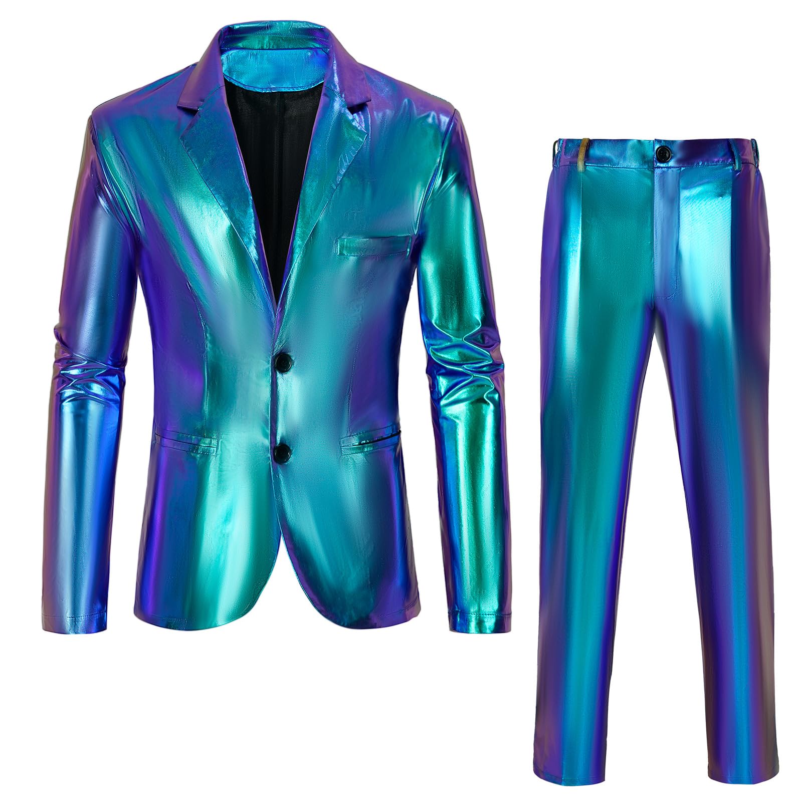 Costume Bongzuo, Conjunto De Roupas De Discoteca Dos Anos 70, Com Lantejoulas Brilhantes Para Homens