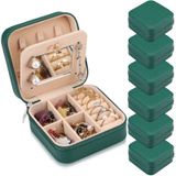 Caixa De Joias Hillban Bridesmaid Gifts Com Espelho De Couro Pu