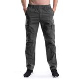 Calças Cargo Ochenta, Cintura Elástica Masculina, Cinza Escuro, Tamanho 2gg