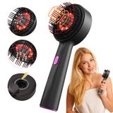 Escova De Massagem Para Couro Cabeludo Com Aplicador Elétrico De Óleo De Cabelo Ipx7 À Prova D&#39;água