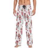Calça De Pijama Ollabaky Christmas Nutcracker Cookie Candy Para Homens