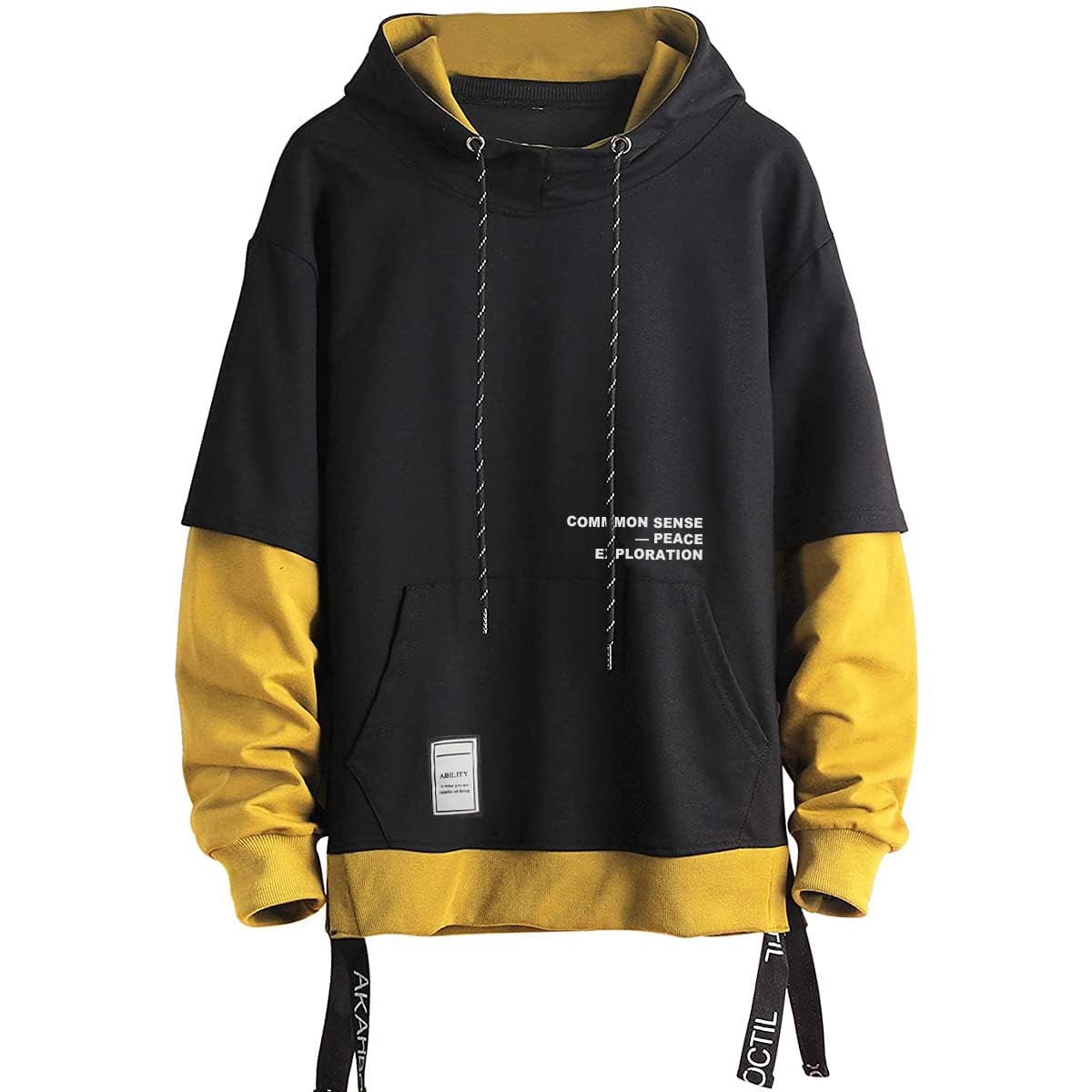 Moletom Moshtashio Masculino Colorblock Pulôver Casual