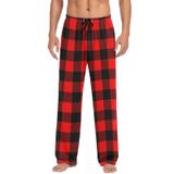 Calça De Pijama Ollabaky Christmas Buffalo Plaid Para Homens Xl