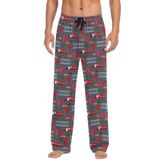 Calças De Pijama Ollabaky Firefighter Fire Truck Para Homens