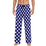 Calça De Pijama Ollabaky Retrô Azul Marinho Com Bolinhas Para Homens Xxl