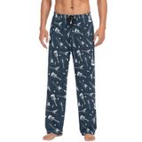 Calças De Pijama Com Estampa De Guitarra Ollabaky Para Homens Tamanho Xxl