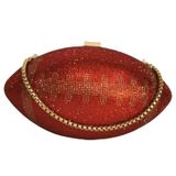 Bolsa De Ombro Transversal Lyuxhetaokdiq Feminina Em Forma De Futebol