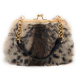 Bolsa Fosrion Elegant Leopard Print Red Rabbit Four Feminina