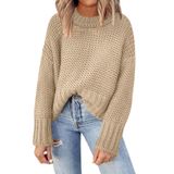 Suéter Deep Self Oversized Chunky Cable Kit Para Mulheres