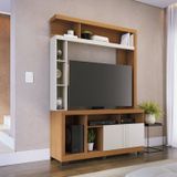 Estante Home Para Tv Até 50 Polegadas 2 Portas Elba Freijó / Off White