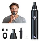 Aparador De Pêlos Para Nariz E Orelhas Ginity 2025 Led Light Usb Recarregável