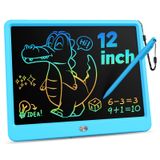 Tablet De Escrita Lcd Kokodi De 12 Polegadas Com Caneta Anti-perda Azul