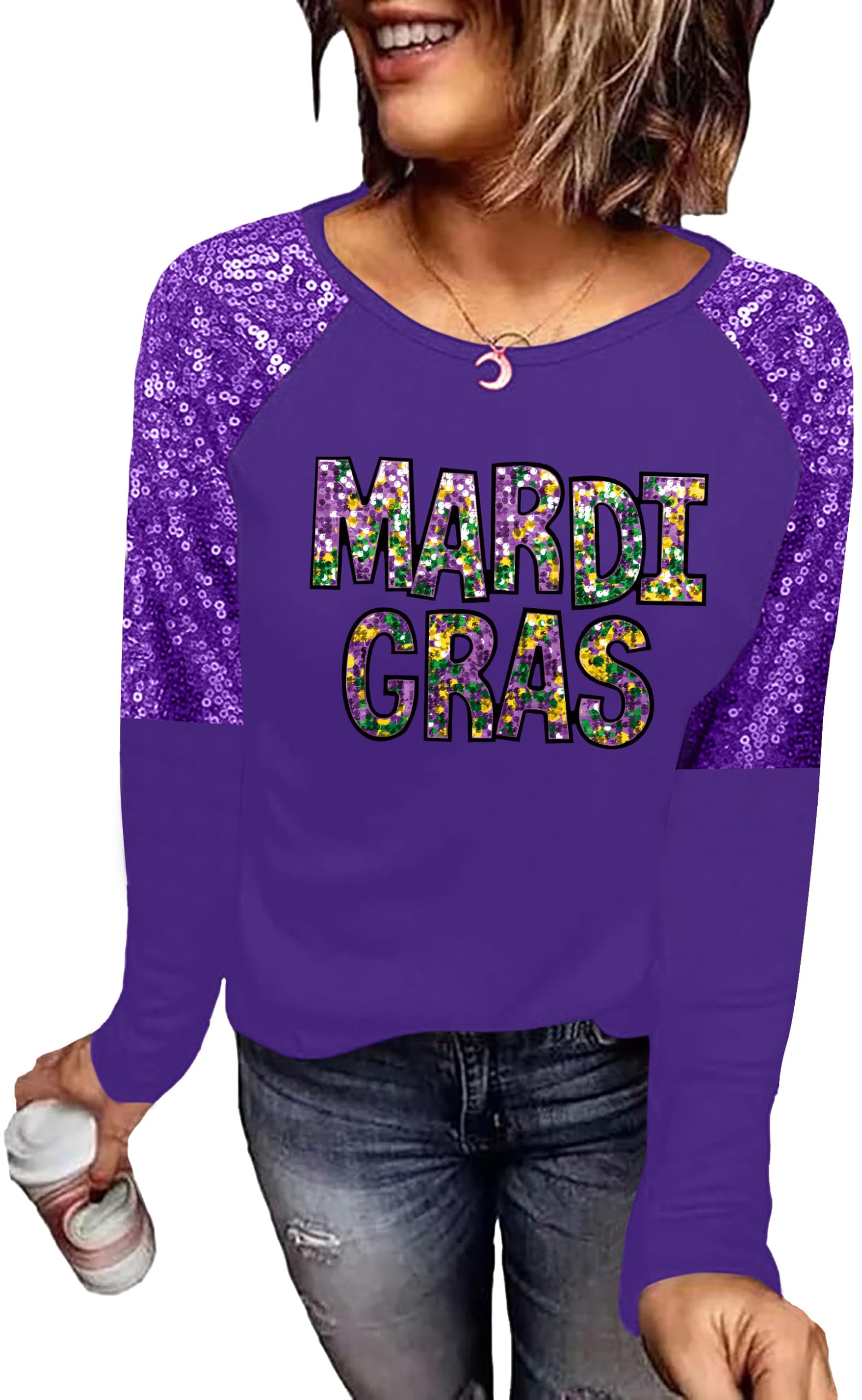 Camiseta Newwen Mardi Gras Para Mulheres Carnival Fat Tuesday
